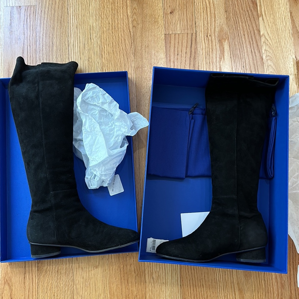 Stuart Weitzman Eloise Knee-High Suede Boots - Picture 3 of 6